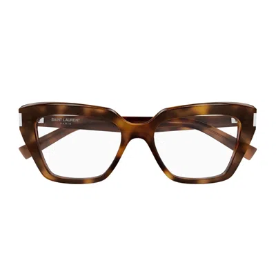 SAINT LAURENT SAINT LAURENT SL 829 LINEA CORNER ANGLE 003 LIGHT HAVANA GLASSES