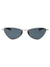 Saint Laurent Sl 830 Linea Sl Logo 003 Silver Blue Sunglasses In Multi