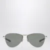 Saint Laurent Sl 831 Silver/black Sunglasses In Metallic