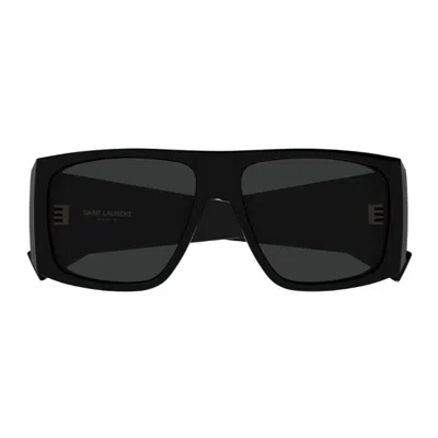 Saint Laurent Sl 832 Linea Sl Logo Sunglasses In Black
