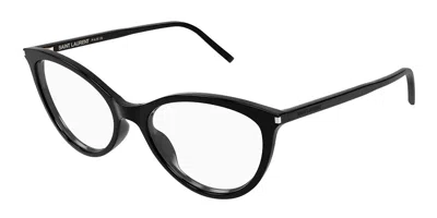 Saint Laurent Sl 833 001 Occhiali Da Vista Neri Per Donna (solo Montatura) In Pattern