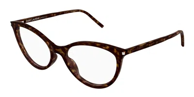 Saint Laurent Sl 833 002 Occhiali Da Vista Tartarugatishell Per Donna (solo Montatura) In Brown