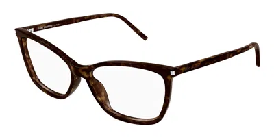 Saint Laurent Sl 834 002 Occhiali Da Vista Tartarugatishell Per Donna (solo Montatura) In Gold
