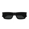 Saint Laurent Sl 837 Linea Corner Angle 001 Black Sunglasses