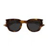 Saint Laurent Sl 838 Linea Corner Angle 006 Havana Grey Sunglasses In Brown