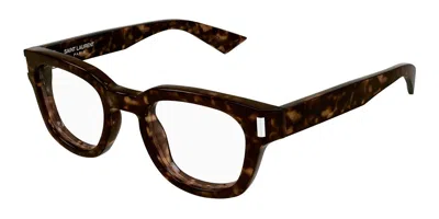 Saint Laurent Sl 838 Opt 002 Occhiali Da Vista Tartarugatishell Per Uomo (solo Montatura) In Brown