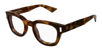 Saint Laurent Sl 838 Opt 003 Occhiali Da Vista Tartarugatishell Per Uomo (solo Montatura) In Brown