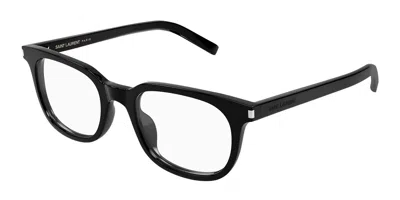 Saint Laurent Sl 840 001 Occhiali Da Vista Neri Per Uomo (solo Montatura) In Pattern