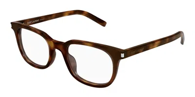 Saint Laurent Sl 840 003 Occhiali Da Vista Tartarugatishell Per Uomo (solo Montatura) In Metallic