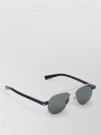 Saint Laurent Sl 843 Aviator Acetate Sunglasses In Brown