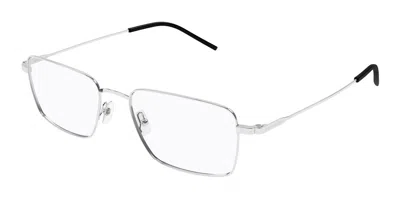 Saint Laurent Sl 844 002 Occhiali Da Vista Argentati Per Uomo (solo Montatura) In Neutral