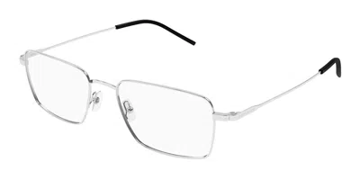 Saint Laurent Sl 844 005 Occhiali Da Vista Argentati Per Uomo (solo Montatura) In Pattern