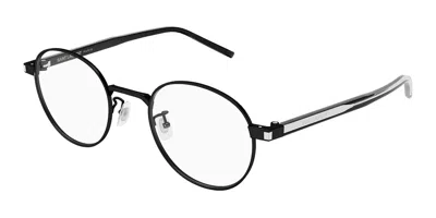 Saint Laurent Sl 848/j Vestibilità Orientale 001 Occhiali Da Vista Neri Per Uomo (solo Montatura) In Black