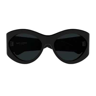 Saint Laurent Sl 854 Linea Sl Logo 001 Black Sunglasses