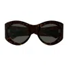 Saint Laurent Sl 854 Linea Sl Logo Havana Grey Sunglasses In Brown