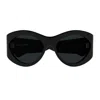 Saint Laurent Sl 854 Linea Sl Logo 001 Black Sunglasses In Black