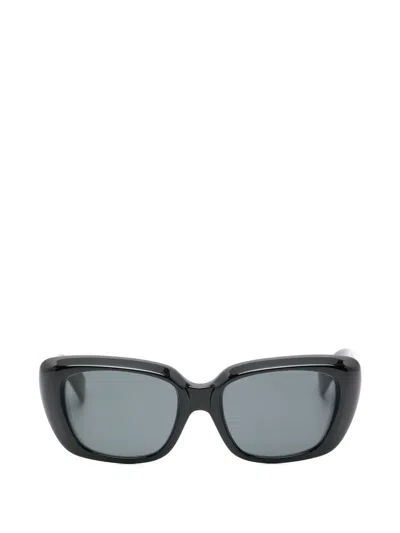 Saint Laurent Sl 857 Rectangle-frame Sunglasses In Black