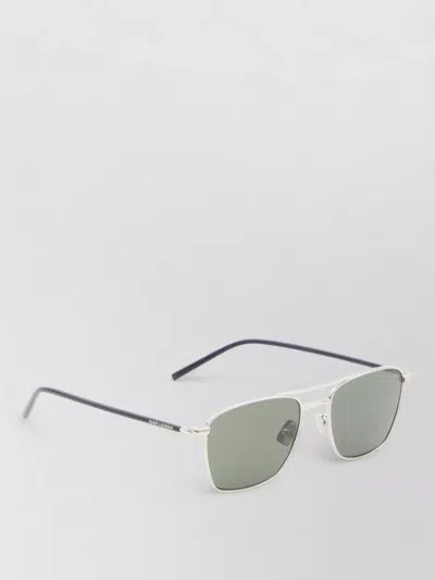 Saint Laurent Sl 866 Metal Sunglasses Dark Lenses In Metallic