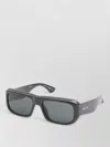 Saint Laurent Sl 869 Rectangular Sunglasses Thick Acetate Frame In Gray