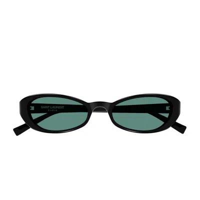 Saint Laurent Sl 871 Sue 002 Black Green Sunglasses