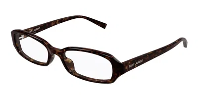 Saint Laurent Sl 872 Erin Opt 002 Occhiali Da Vista Tartarugatishell Per Donna (solo Montatura) In Black