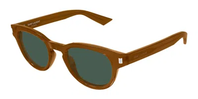 Saint Laurent Sl 876 005 Men's Sunglasses Brown Size 48 - Free Rx Lenses  - Free Rx Lenses