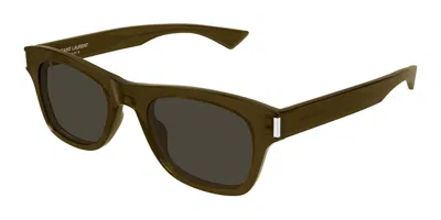 Saint Laurent Sl 877 004 Men's Sunglasses Brown Size 51 - Free Rx Lenses  - Free Rx Lenses In Gray