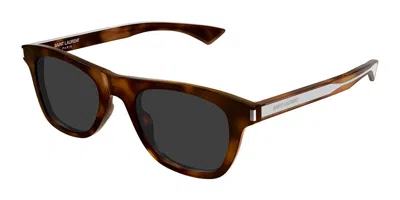 Saint Laurent Sl 879 003 Men's Sunglasses Tortoiseshell Size 51 - Free Rx Lenses  - Free Rx Lenses In Brown
