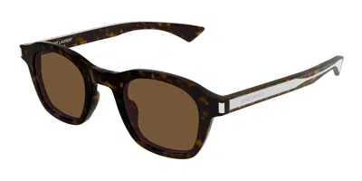 Saint Laurent Sl 880 006 Men's Sunglasses Tortoiseshell Size 45 - Free Rx Lenses  - Free Rx Lenses In Black