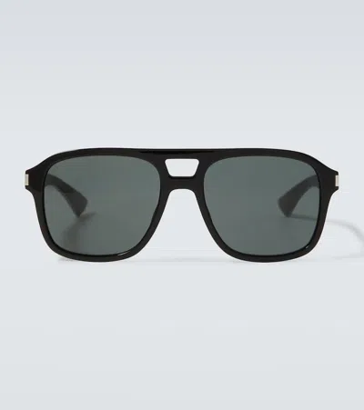Saint Laurent Sl 881 Aviator Sunglasses In Black