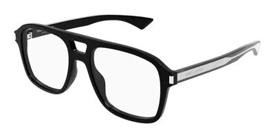 Saint Laurent Sl 881 Opt 001 Men's Glasses Black Size 55 - Free Lenses - Blue Light Block Available