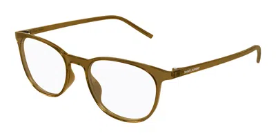 Saint Laurent Sl 884 005 Men's Glasses Brown Size 51 - Free Lenses - Blue Light Block Available