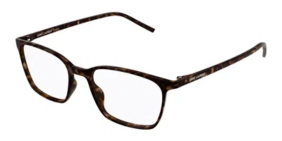 Saint Laurent Sl 885 002 Men's Glasses Tortoiseshell Size 53 - Free Lenses - Blue Light Block Available In Black