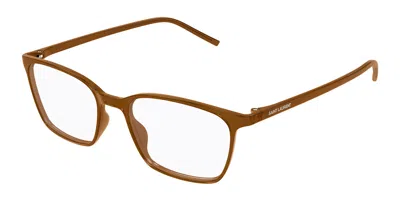 Saint Laurent Sl 885 006 Men's Glasses Brown Size 53 - Free Lenses - Blue Light Block Available