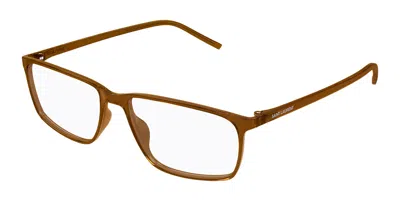 Saint Laurent Sl 886 006 Men's Glasses Brown Size 57 - Free Lenses - Blue Light Block Available