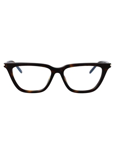 Saint Laurent Cat Eye Optical Sl 889 Sulpice Thin Opt 002 In White