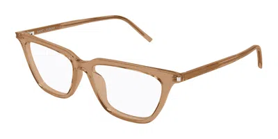 Saint Laurent Sl 889 Sulpice Thin Opt 005 Women's Glasses Brown Size 53 - Free Lenses - Blue Light Block Available