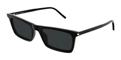 Saint Laurent Sl 890 Betty Thin 001 Occhiali Da Sole Neri Per Uomo In Black