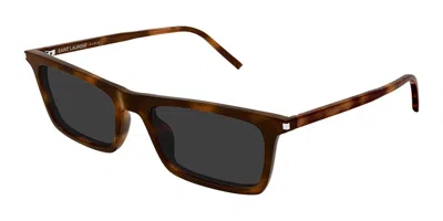 Saint Laurent Sl 890 Betty Thin 003 Occhiali Da Sole Tartarugatishell Per Uomo In Brown