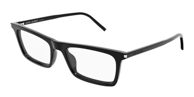 Saint Laurent Sl 890 Betty Thin Opt 001 Occhiali Da Vista Neri Per Uomo (solo Montatura) In Black