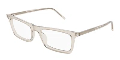 Saint Laurent Sl 890 Betty Thin Opt 004 Men's Glasses Brown Size 54 - Free Lenses - Blue Light Block Available In White