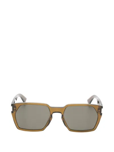 Saint Laurent Sl 894 Geometric-frame Sunglasses In Brown