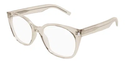 Saint Laurent Sl 897 004 Women's Glasses Brown Size 55 - Free Lenses - Blue Light Block Available In Purple