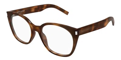 Saint Laurent Sl 897 003 Women's Glasses Tortoiseshell Size 55 - Free Lenses - Blue Light Block Available In Brown