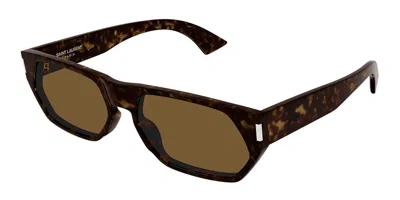 Saint Laurent Sl 898 006 Men's Sunglasses Tortoiseshell Size 59 - Free Rx Lenses  - Free Rx Lenses In Purple