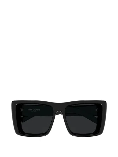 Saint Laurent Sl 900 Howl Square-frame Sunglasses In Black