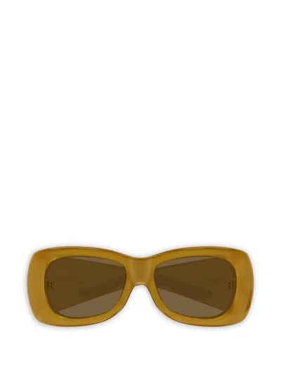 Saint Laurent Sl 901 Howl Rectangle-frame Sunglasses In Green
