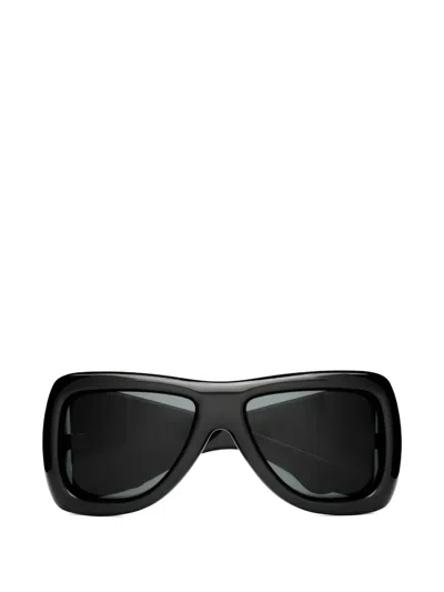 Saint Laurent Sl 902 Geometic Frame Sunglasses In Black