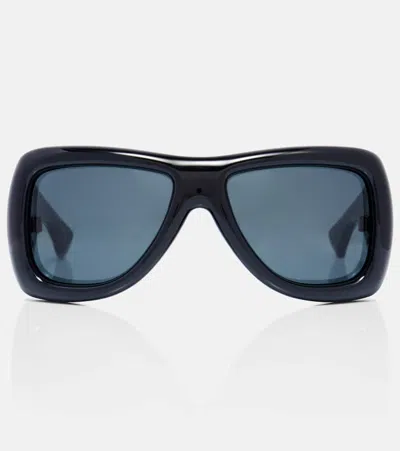 Saint Laurent Sl 902 Howl Oversized Sunglasses In Black