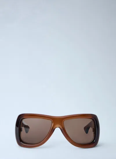 Saint Laurent Sl 902 Howl Sunglasses In Brown